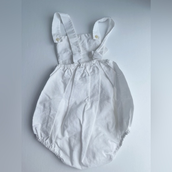 Vintage white Baby Eyelet Romper - Picture 3 of 4